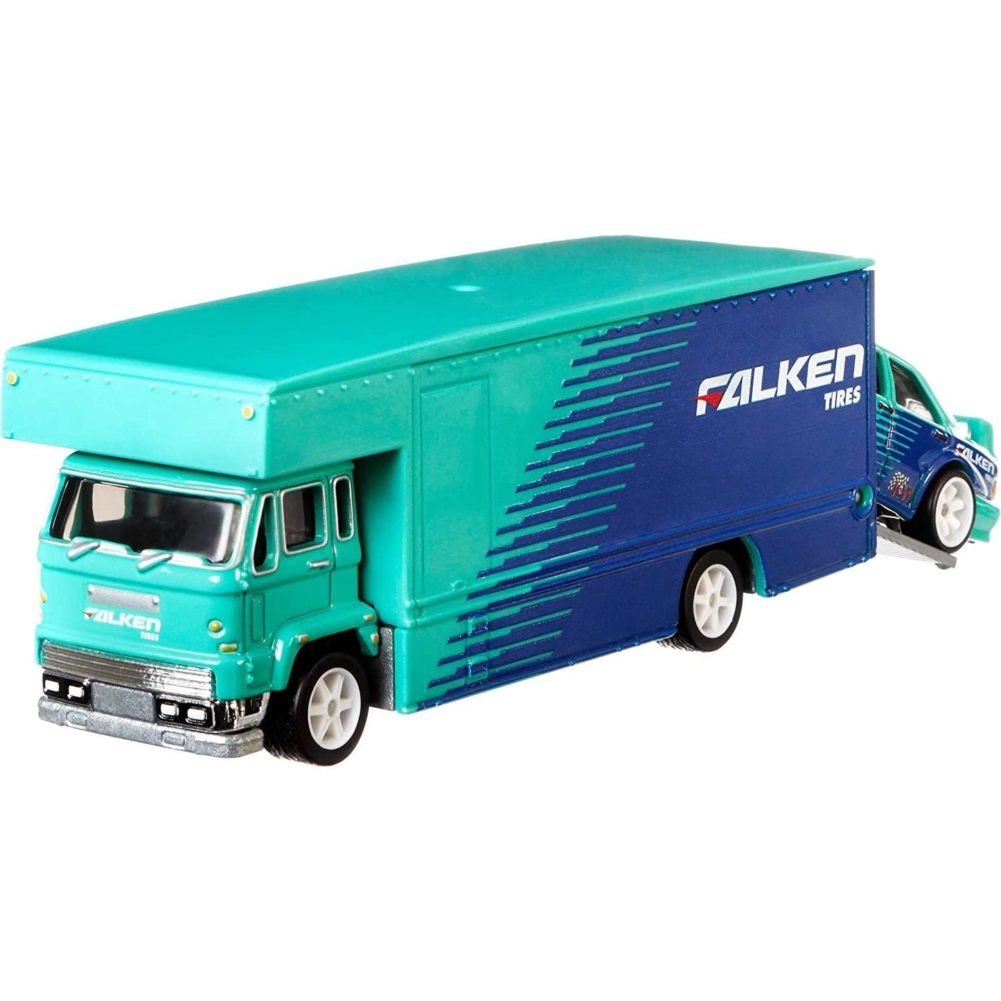 HotWheels Team Transport | Mercedes-Benz 190E & Fleet Flyer Falken #10 | FLF56