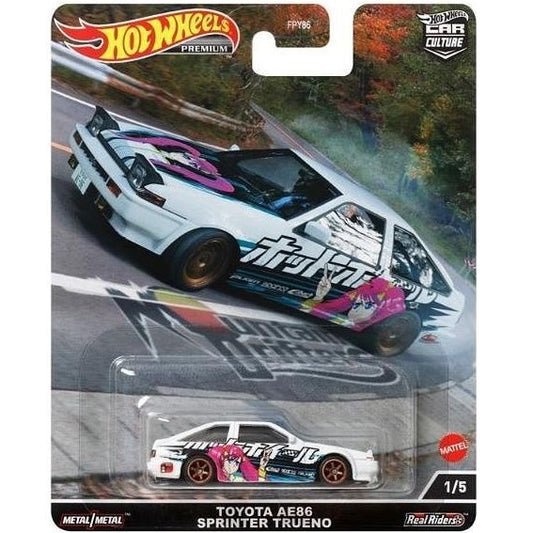 HotWheels Premium Toyota AE86 Sprinter Trueno Mountain Drifters