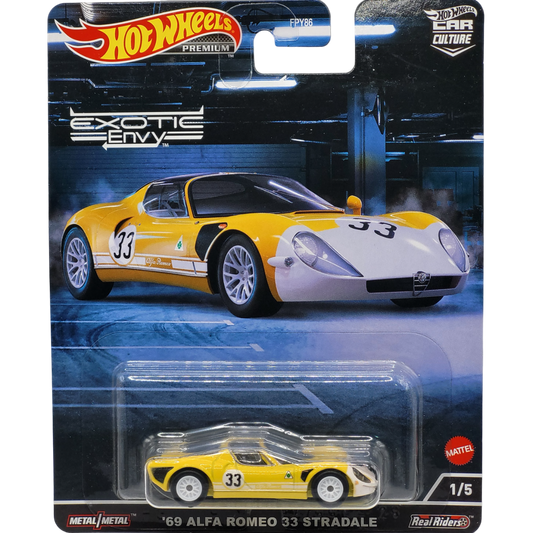 HotWheels Premium | Exotic Envy | '69 Alfa Romeo 33 Stradale