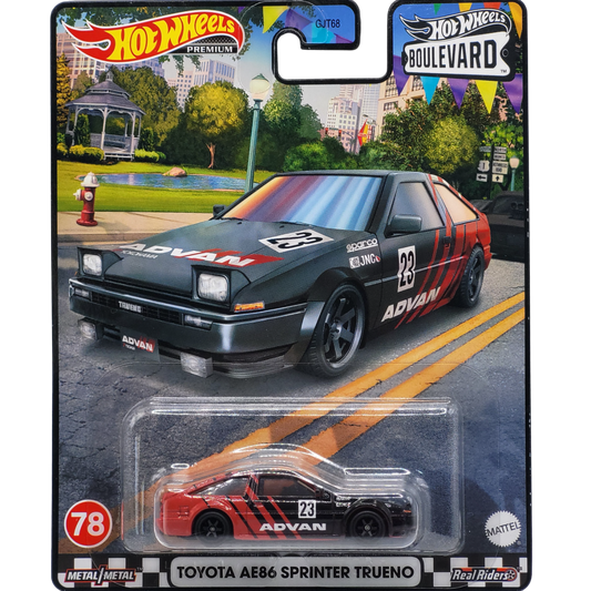 HotWheels Premium | Boulevard | Toyota AE86 Sprinter Trueno #78