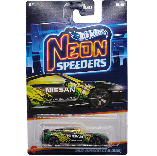 HotWheels | Neon SPEEDERS | 2017 Nissan GT-R (R35) | HLH75