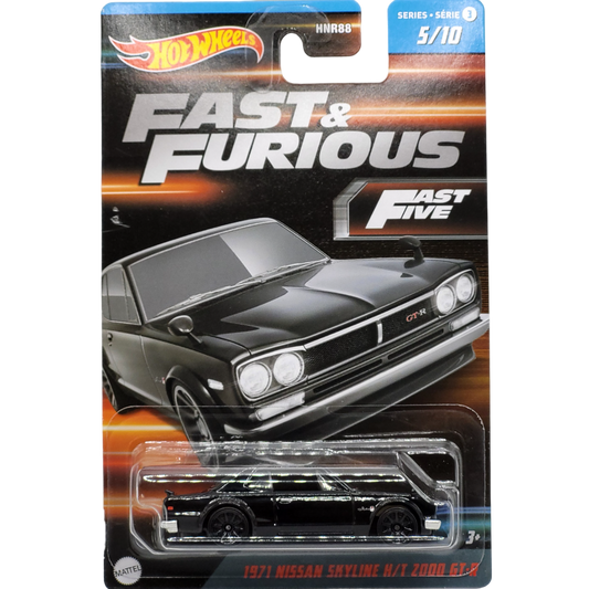 HotWheels | Fast & Furious | 1971 Nissan Skyline H/T 2000 GT-R | HNR88 | HNT15