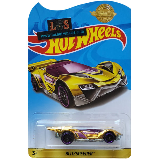 [AUCTION - Free Shipping!] Hot Wheels 1:64 Blitzspeeder – Gold & Purple Die-Cast Model