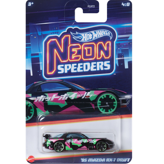 HotWheels | Neon Speeders | '95 Mazda RX-7 Drift | HLH72 | HRW70