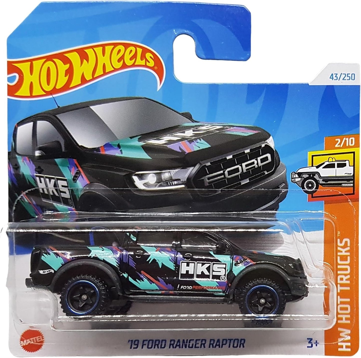 Hot Wheels '19 Ford Ranger Raptor HKS HW Hot Trucks
