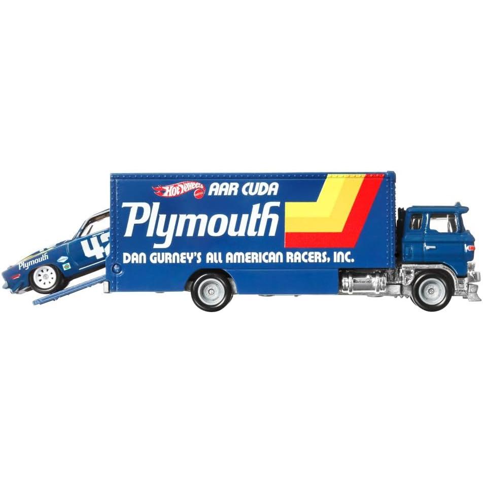 Hot Wheels '70 Plymouth AAR Cuda & Sakura Sprinter – Team Transport #63 HRV38 FLF56