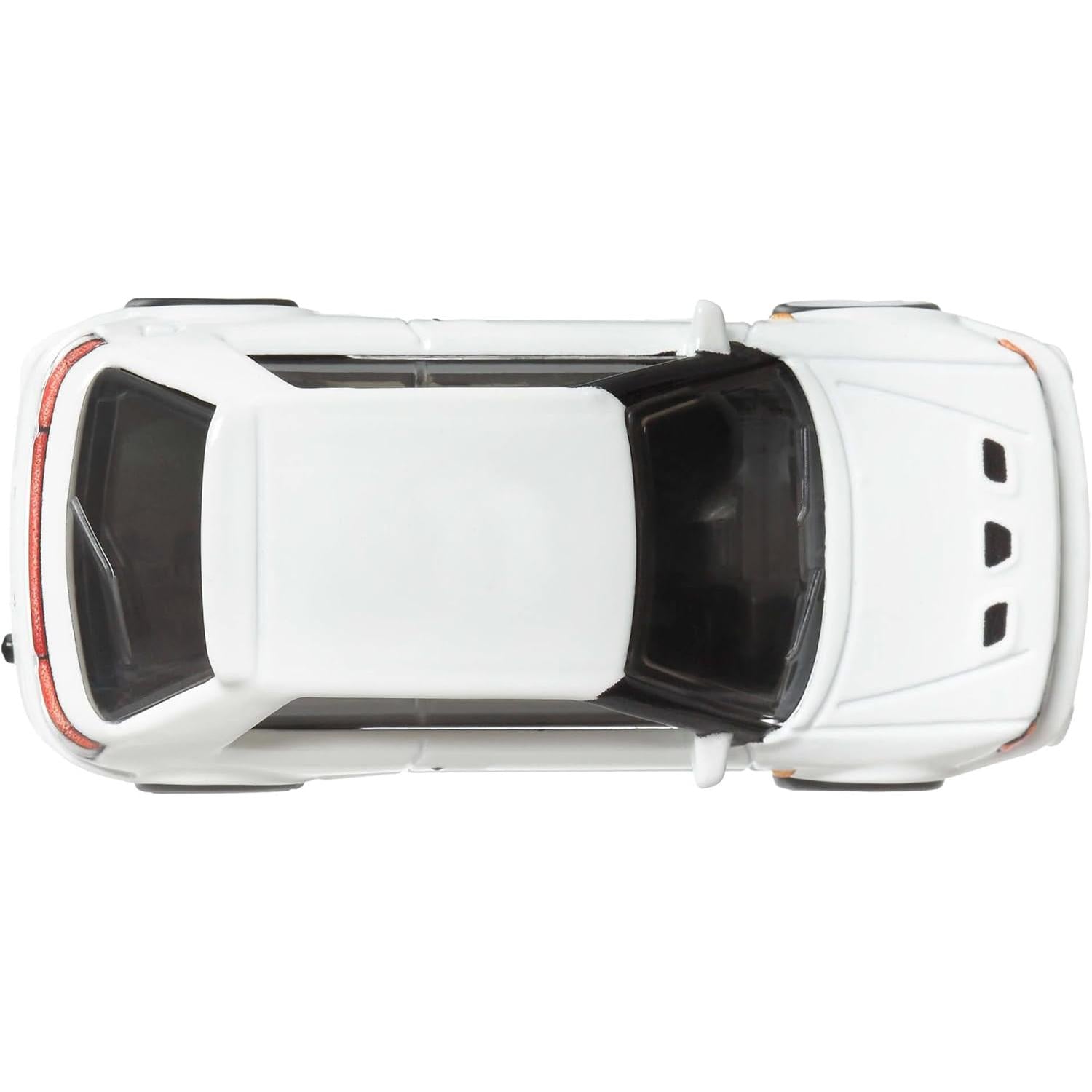 Hot Wheels Boulevard Premium 1:64 Mazda 323 GTR in white with Real Riders tires and ICY HOT license plate.