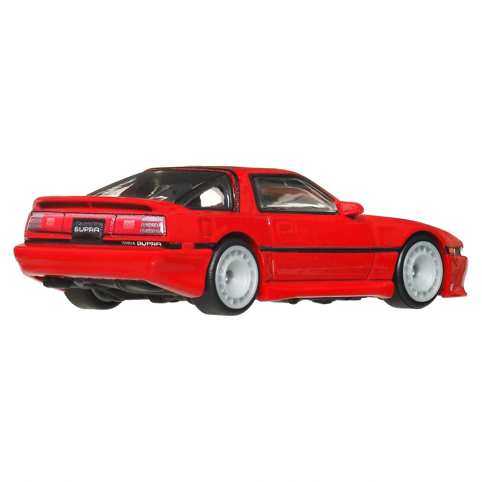Hot Wheels 1:64 Premium Car Culture Ronin Run II ’89 Toyota Supra JBK90 die-cast vehicle with Real Riders tires and Metal/Metal construction.