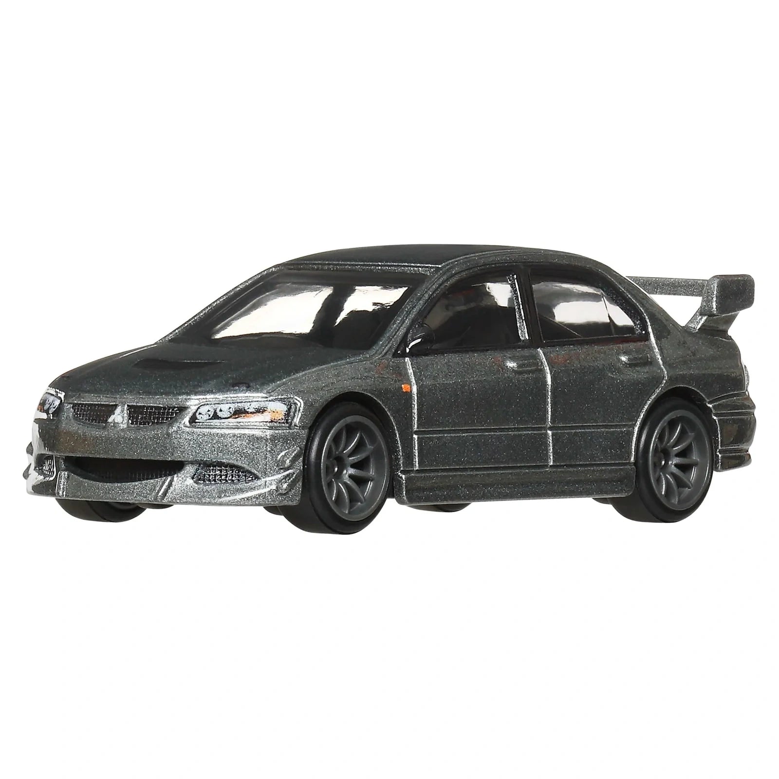 Hot Wheels 1:64 Premium Car Culture Ronin Run II Mitsubishi Lancer Evolution IX JBK86 die-cast vehicle with Real Riders wheels and Metal/Metal construction.