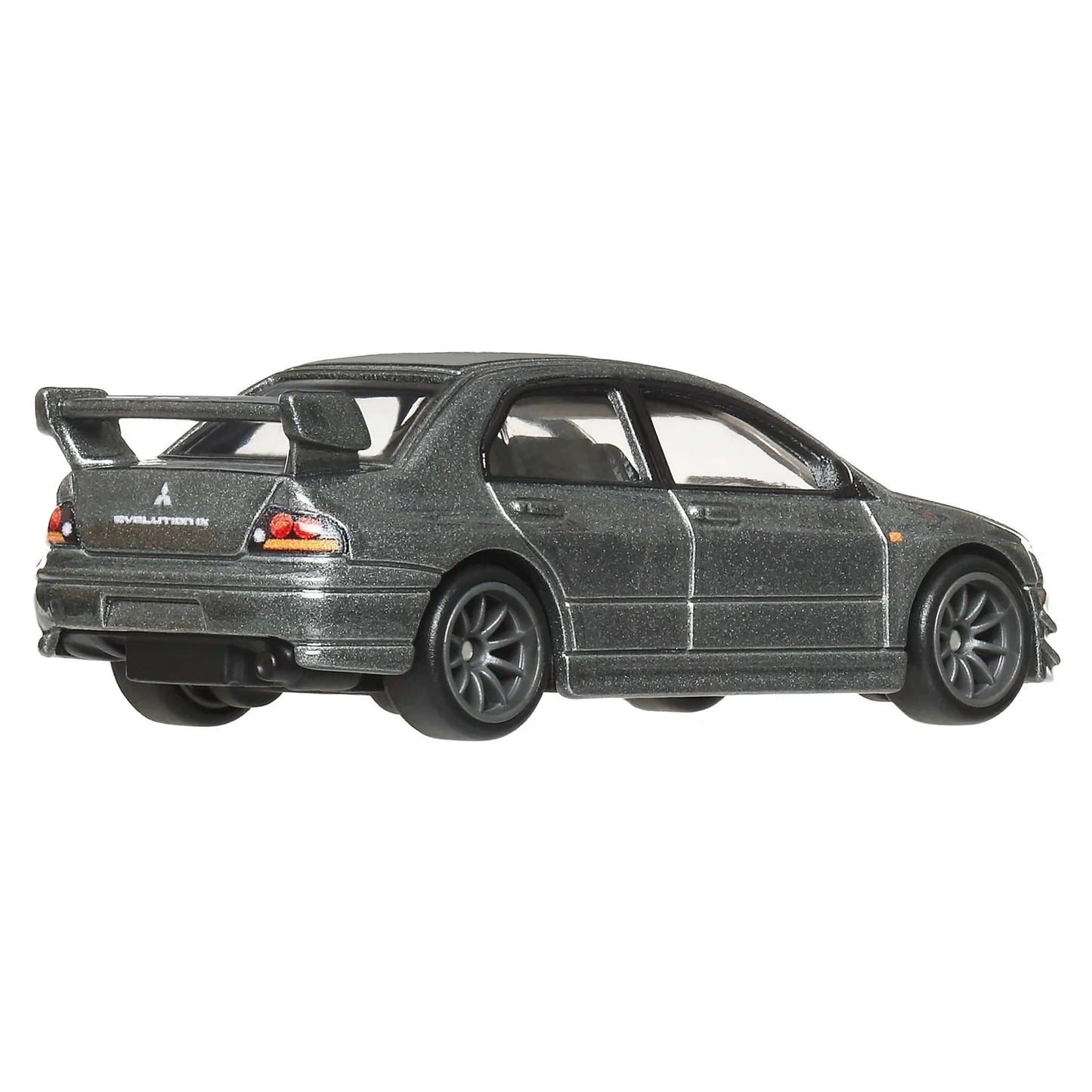 Hot Wheels 1:64 Premium Car Culture Ronin Run II Mitsubishi Lancer Evolution IX JBK86 die-cast vehicle with Real Riders wheels and Metal/Metal construction.
