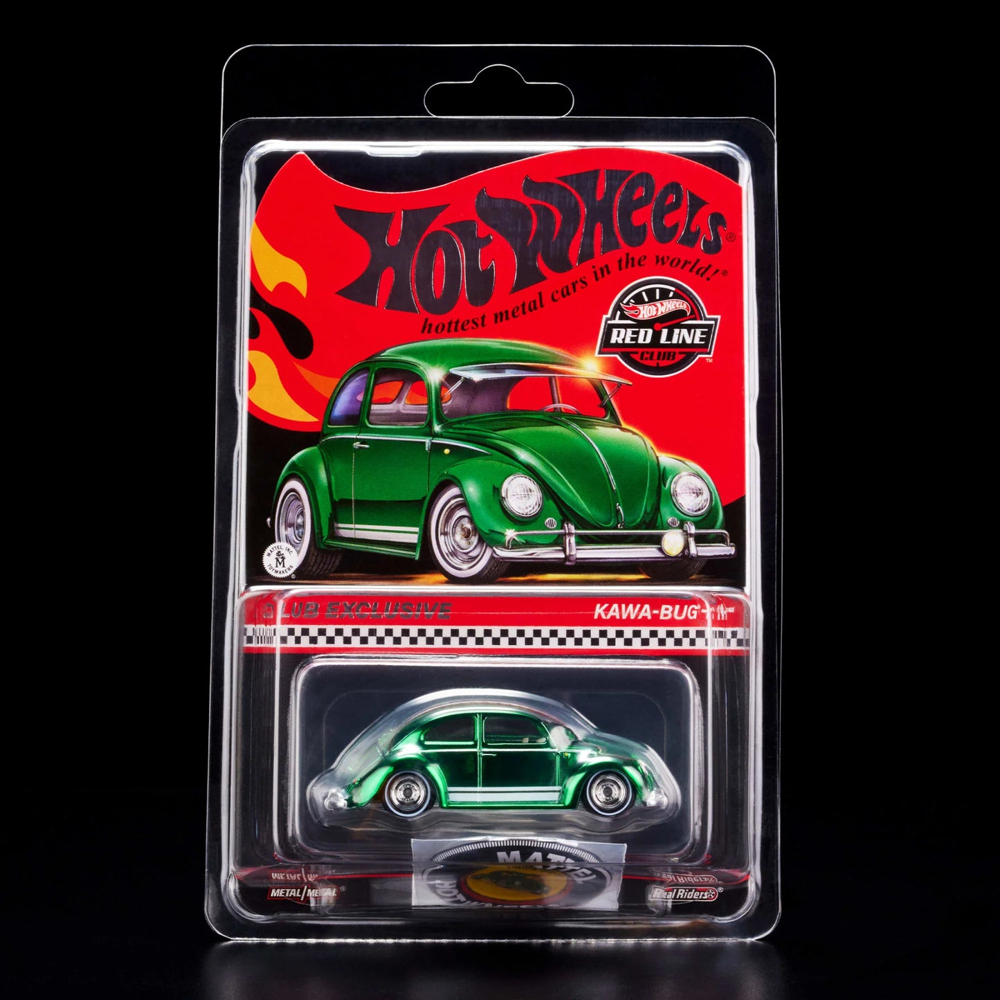 Hot Wheels 1:64 RLC Exclusive 2024 Membership Kawa-Bug-A – Spectraflame Dark Green HWF03 Die-Cast Model