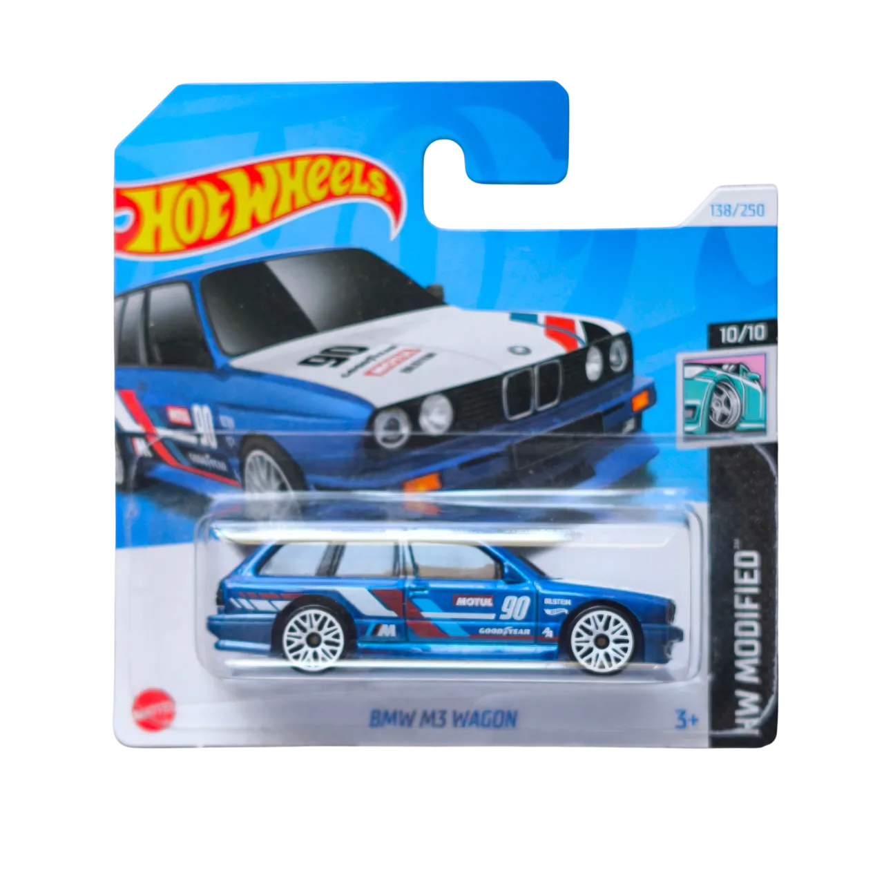 [**ENDED** AUCTION - Free Shipping!] Hot Wheels BMW M3 Wagon – HW Modified Series – Blue & White Racing Livery – #138/250 – 10/10