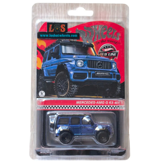 [**ENDED** AUCTION - Free Shipping!] Hot Wheels Mercedes-AMG G 63 4x4² – Red Line Club Exclusive – Spectraflame Blue – METAL/METAL