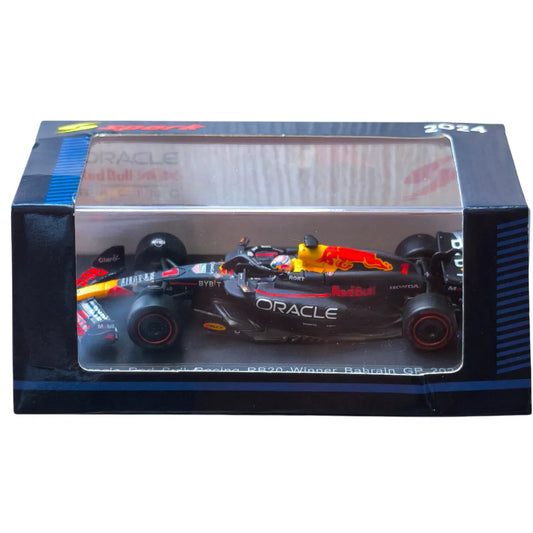 [**ENDED** AUCTION - Free Shipping!] Sparky 1:64 Red Bull Racing RB20 – Max Verstappen – 2024 Bahrain GP Winner – Formula 1 Diecast