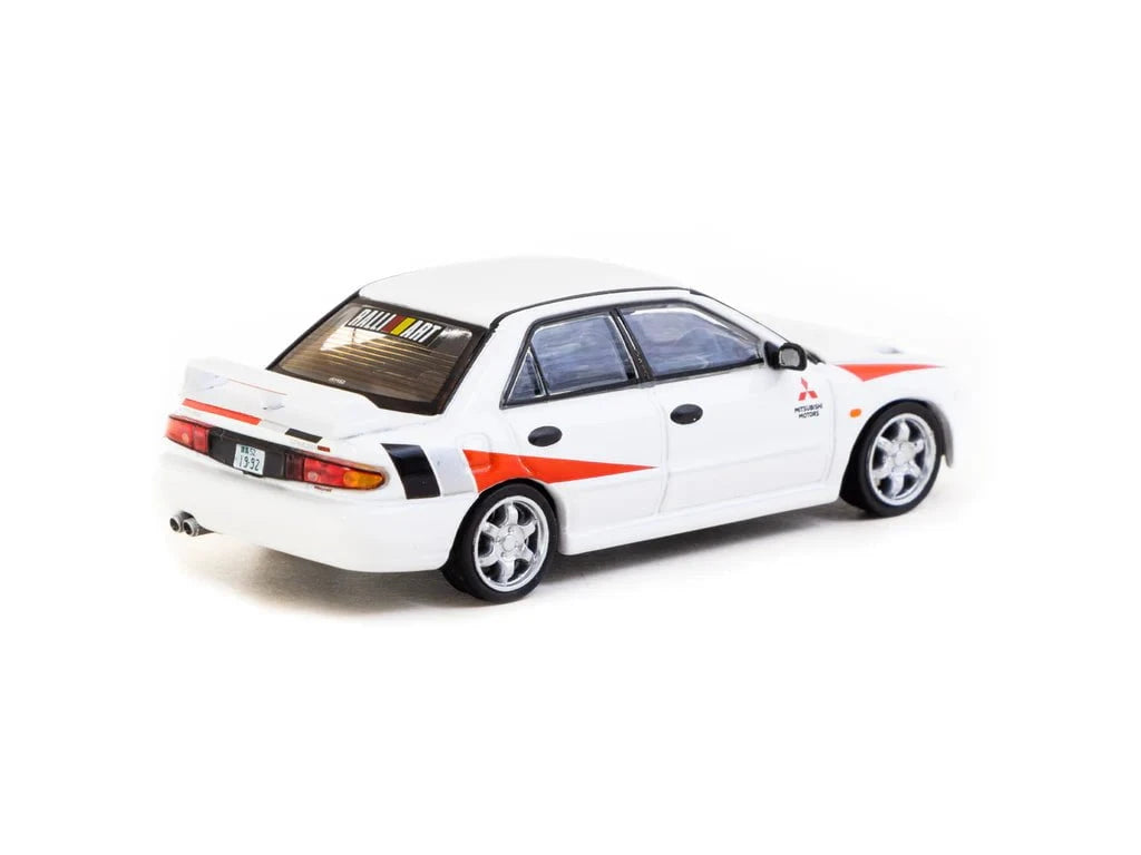 Tarmac Works 1/64 Mitsubishi Lancer RS Evolution White die-cast model (GLOBAL64 edition)