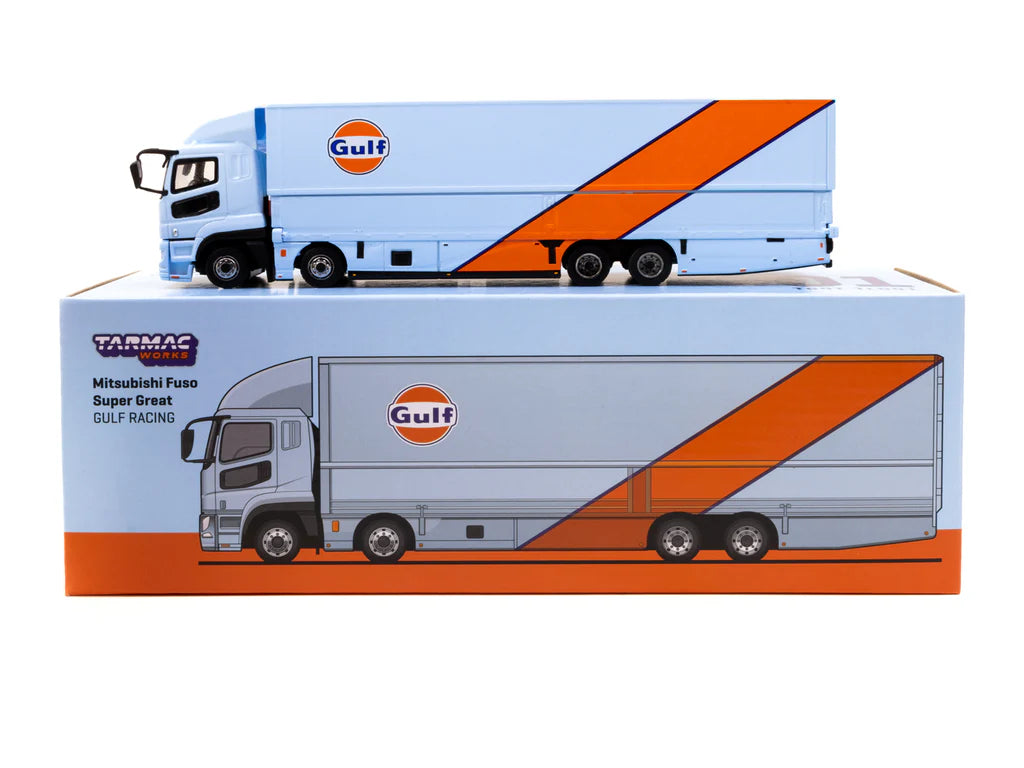 Tarmac Works 1/64 Mitsubishi Fuso Super Great GULF Racing - TRUCK64