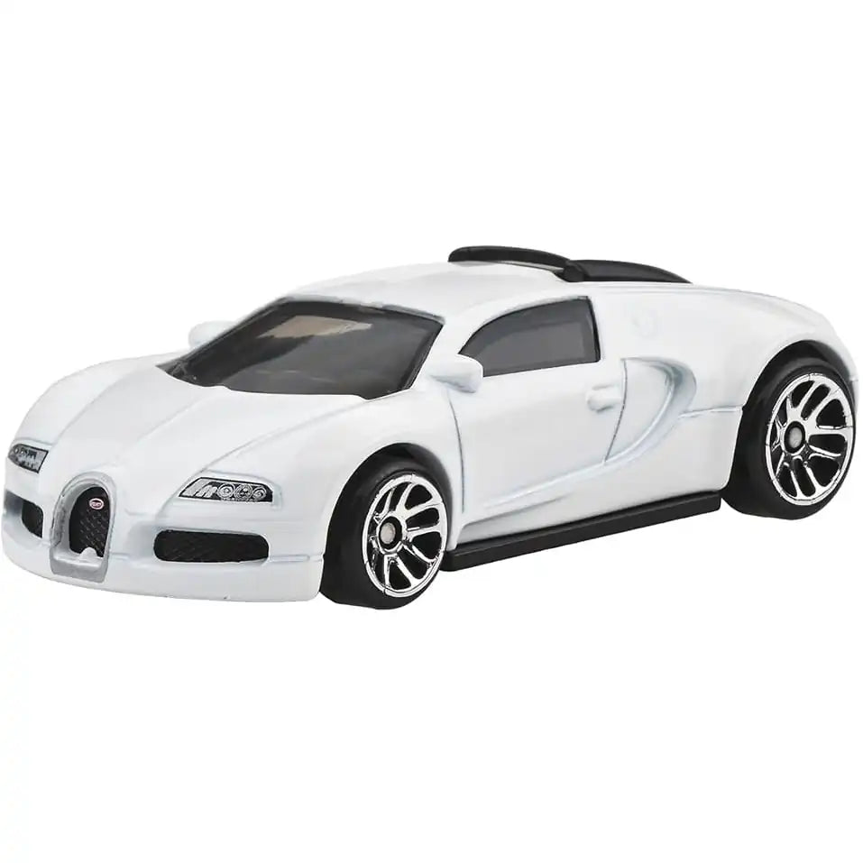 Hot Wheels 1:64 Bugatti Veyron in pearl white from Fast & Furious Silver Series Racing Course #5/5 JBY43 HNR88.