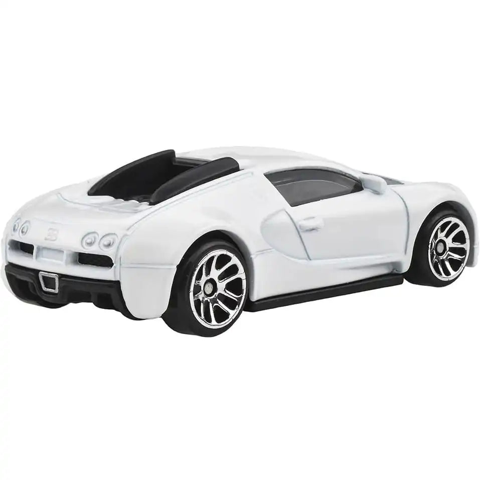 Hot Wheels 1:64 Bugatti Veyron in pearl white from Fast & Furious Silver Series Racing Course #5/5 JBY43 HNR88.