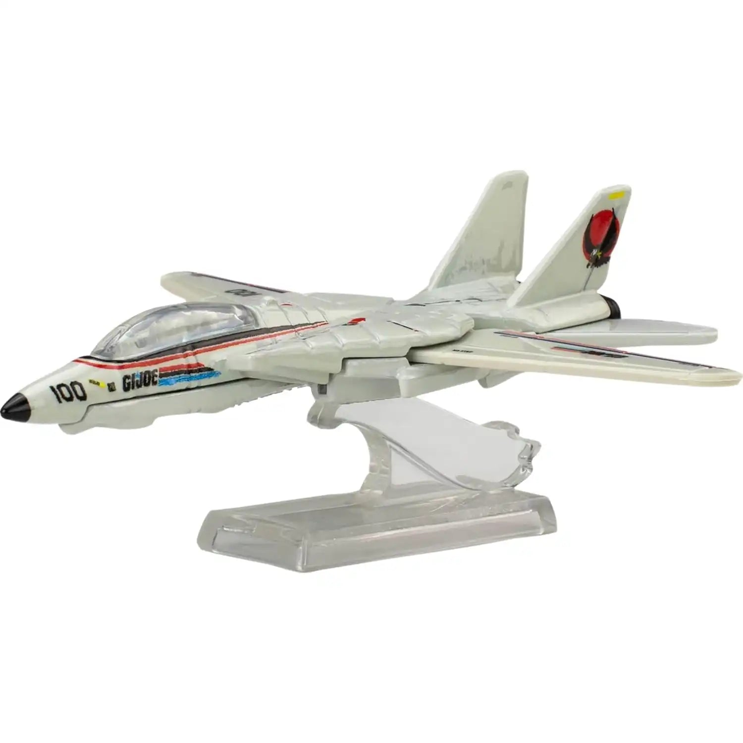 Hot Wheels Premium Pop Culture G.I. Joe Combat Jet Skystriker Grumman F-14 Tomcat die-cast model in packaging.