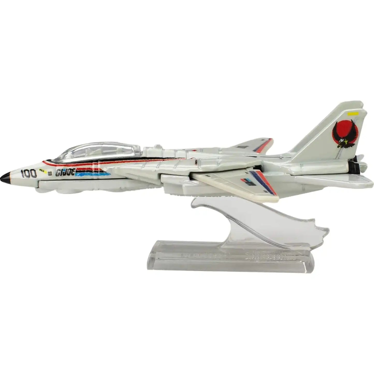 Hot Wheels Premium Pop Culture G.I. Joe Combat Jet Skystriker Grumman F-14 Tomcat die-cast model in packaging.