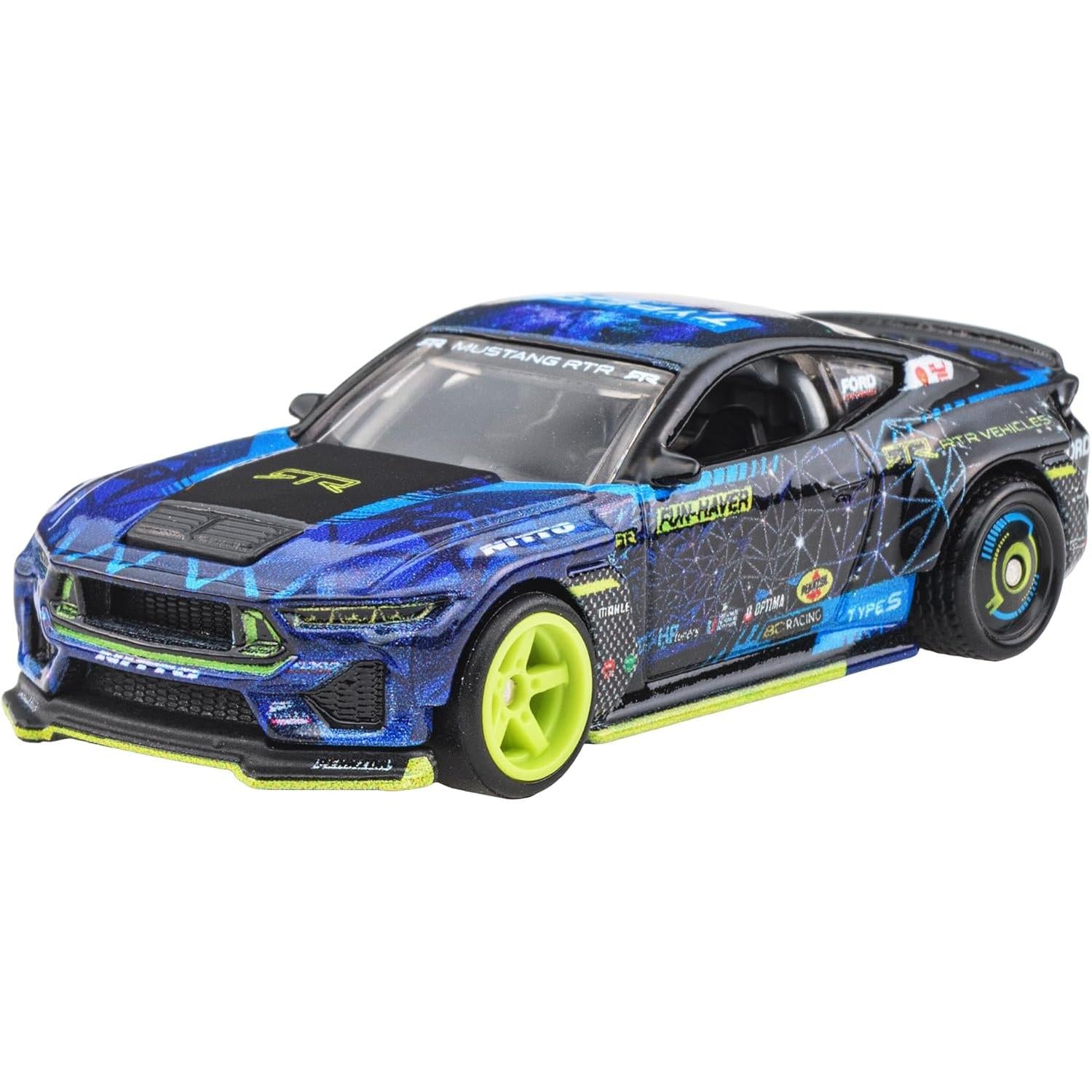 Hot Wheels 1:64 Ford Mustang RTR Spec 5 Circuit Legends 2024 die‑cast model with real riders wheels and detailed RTR livery