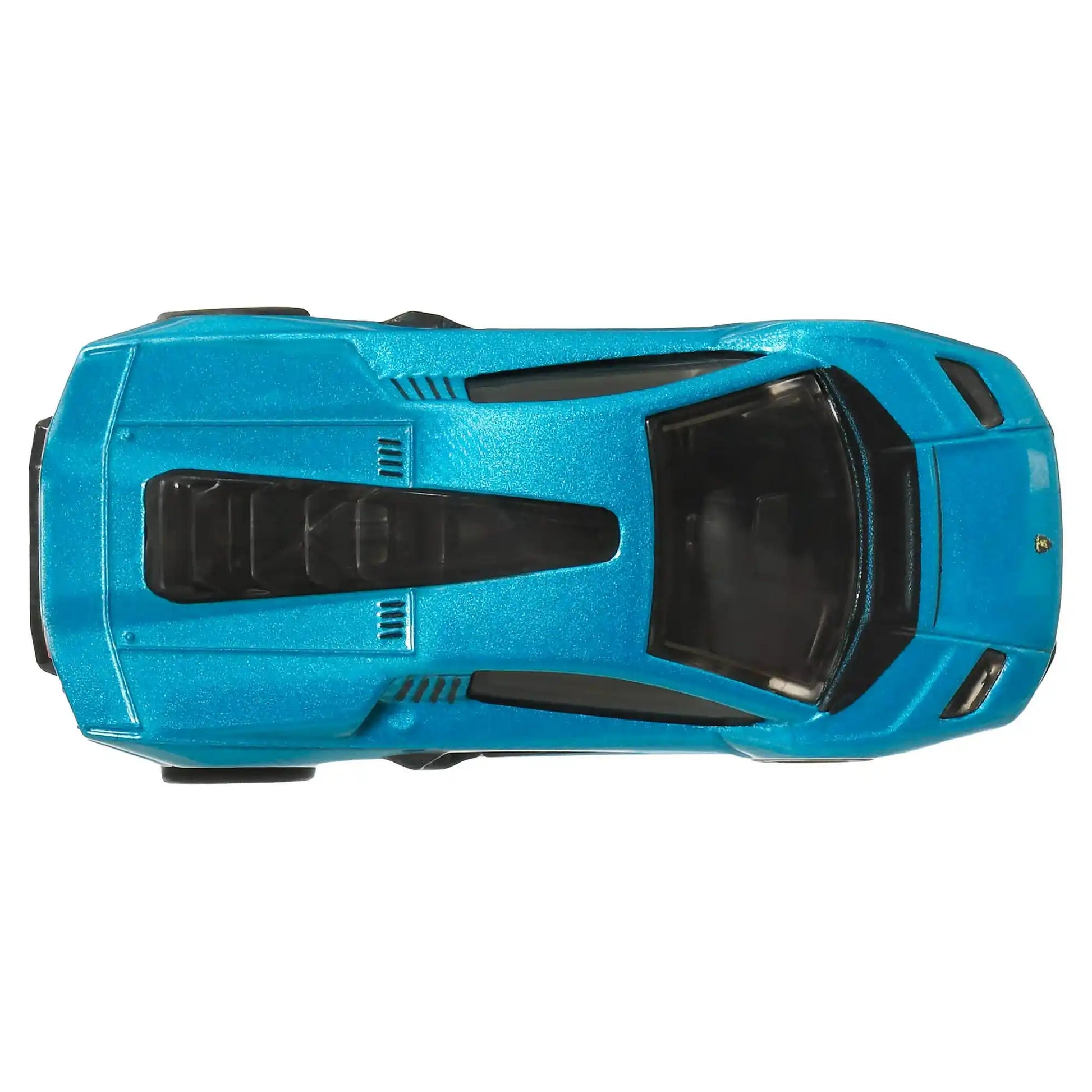 Hot Wheels 1:64 Lamborghini Countach LPI 800-4 in metallic blue with gold Real Riders wheels from Boulevard Series #100.