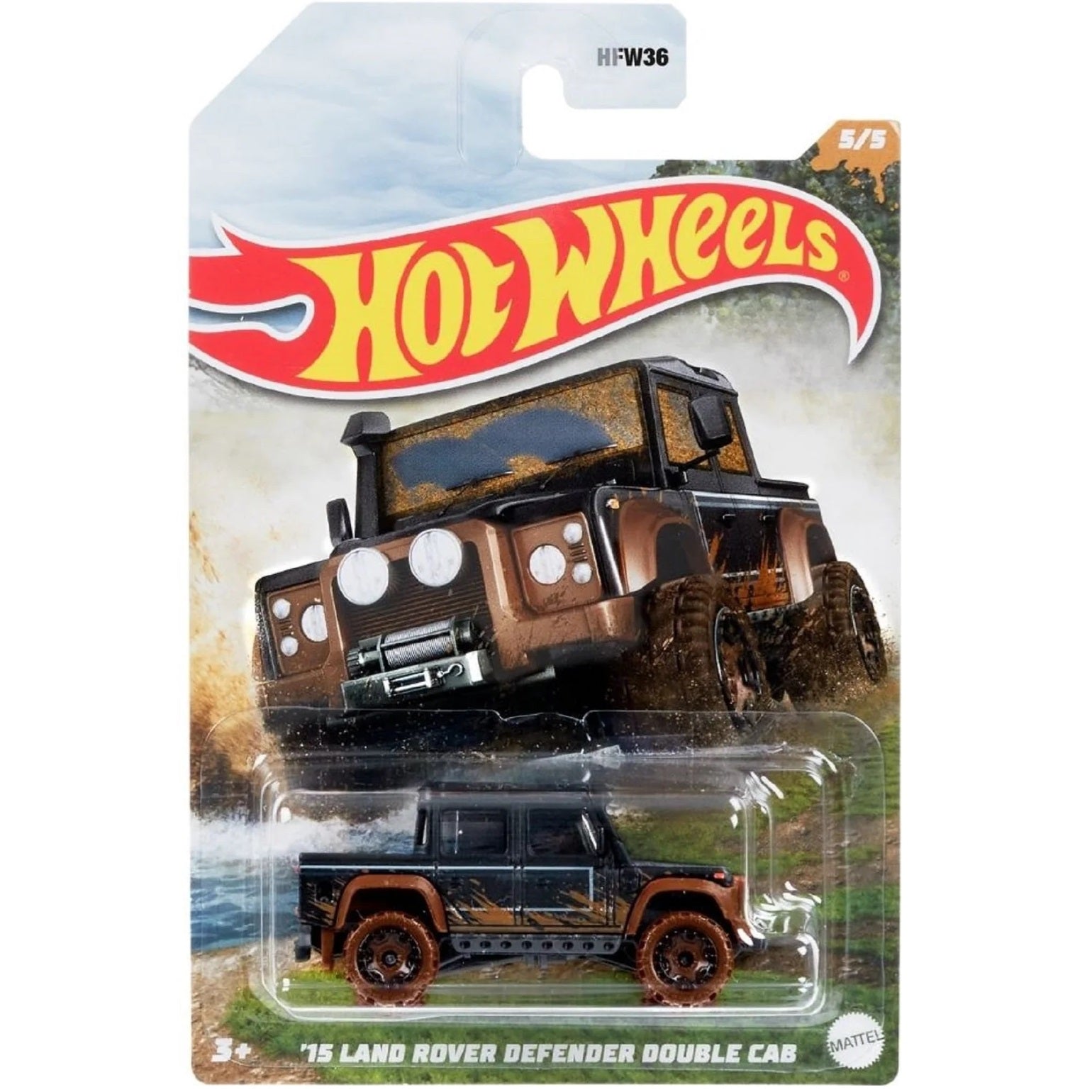 Hot Wheels '15 Land Rover Defender Double Cab – Mud Runners HFW36 5/5 ...
