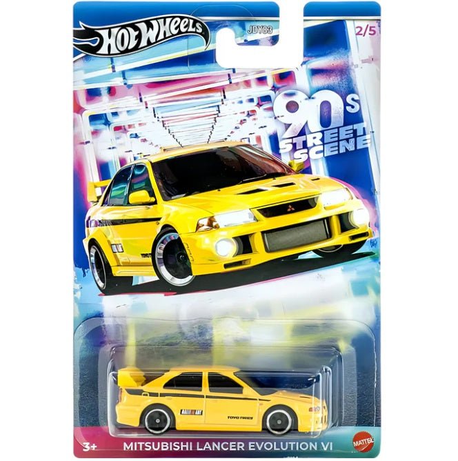Hot Wheels '90s Street Scene Mitsubishi Lancer Evolution VI 1/64 die-cast model – JCB58

