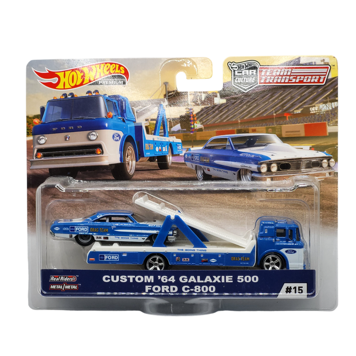 Hot Wheels Custom '64 Galaxie 500 & Ford C-800 – Team Transport #15 FY ...