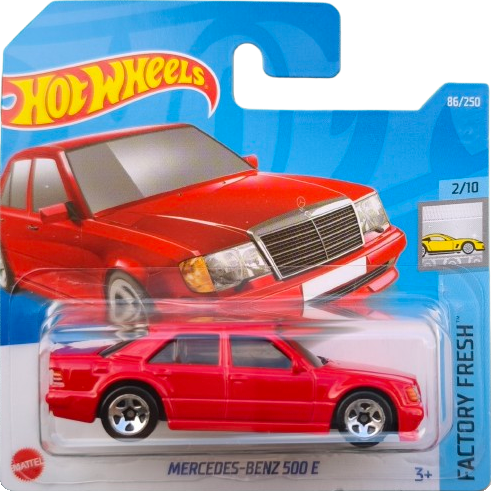 Hot Wheels 1:64 scale die-cast model of the Mercedes-Benz Factory Fresh 86/250 Red 2022