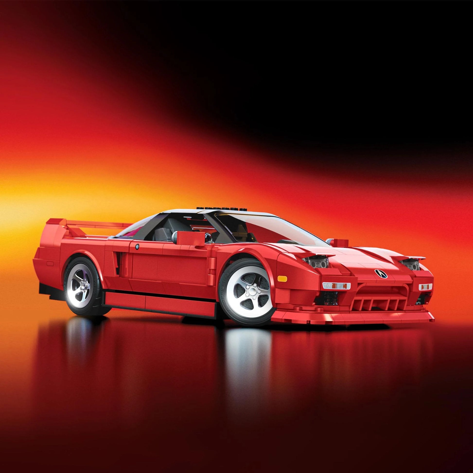 Mattel Brick Shop 1:16 scale ’90 Acura NSX set with exclusive die-cast car and JDM customization features