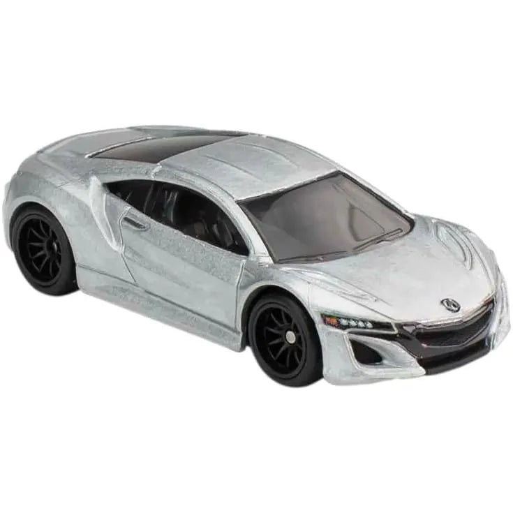 Hot Wheels Premium Fast & Furious '17 Acura NSX Silver 5/5 featuring Real Riders rubber tires, Metal/Metal construction and premium factory detailing.