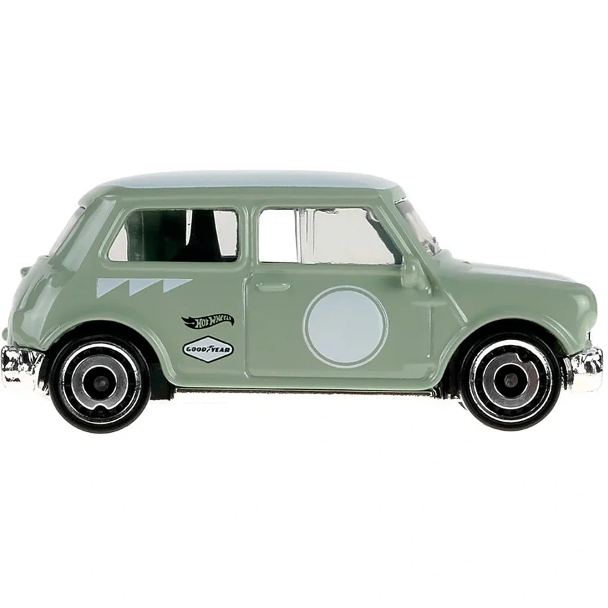 Hot Wheels 1:64 Austin Mini Cooper S Then and Now 1/10 2026 JJH38 light green Short Card die-cast model