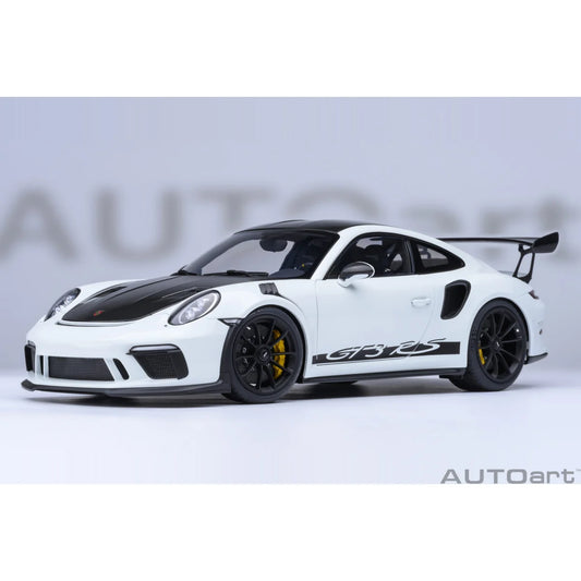 AUTOart 1:18 Porsche 911 991.2 GT3 RS Weissach Package White model car 78176