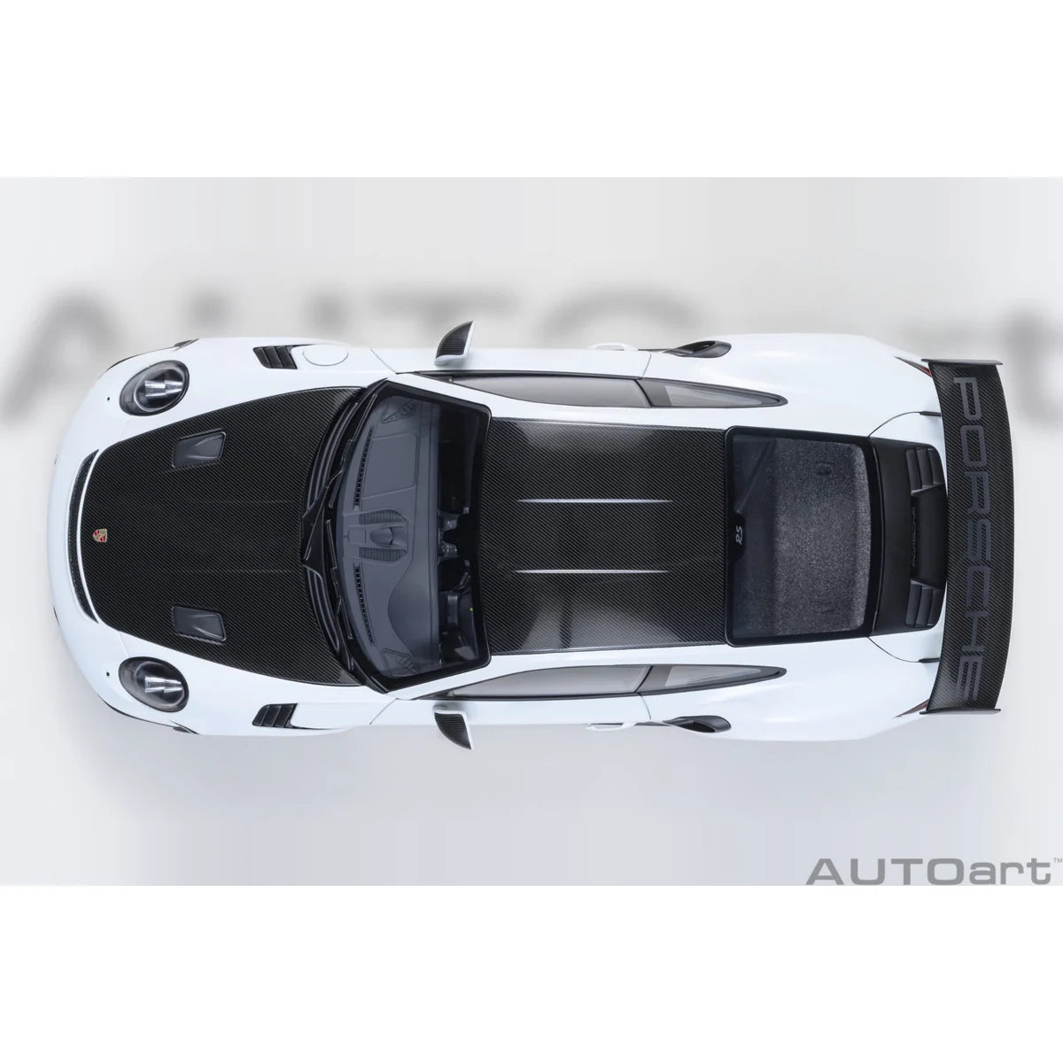 AUTOart 1:18 Porsche 911 991.2 GT3 RS Weissach Package White model car 78176
