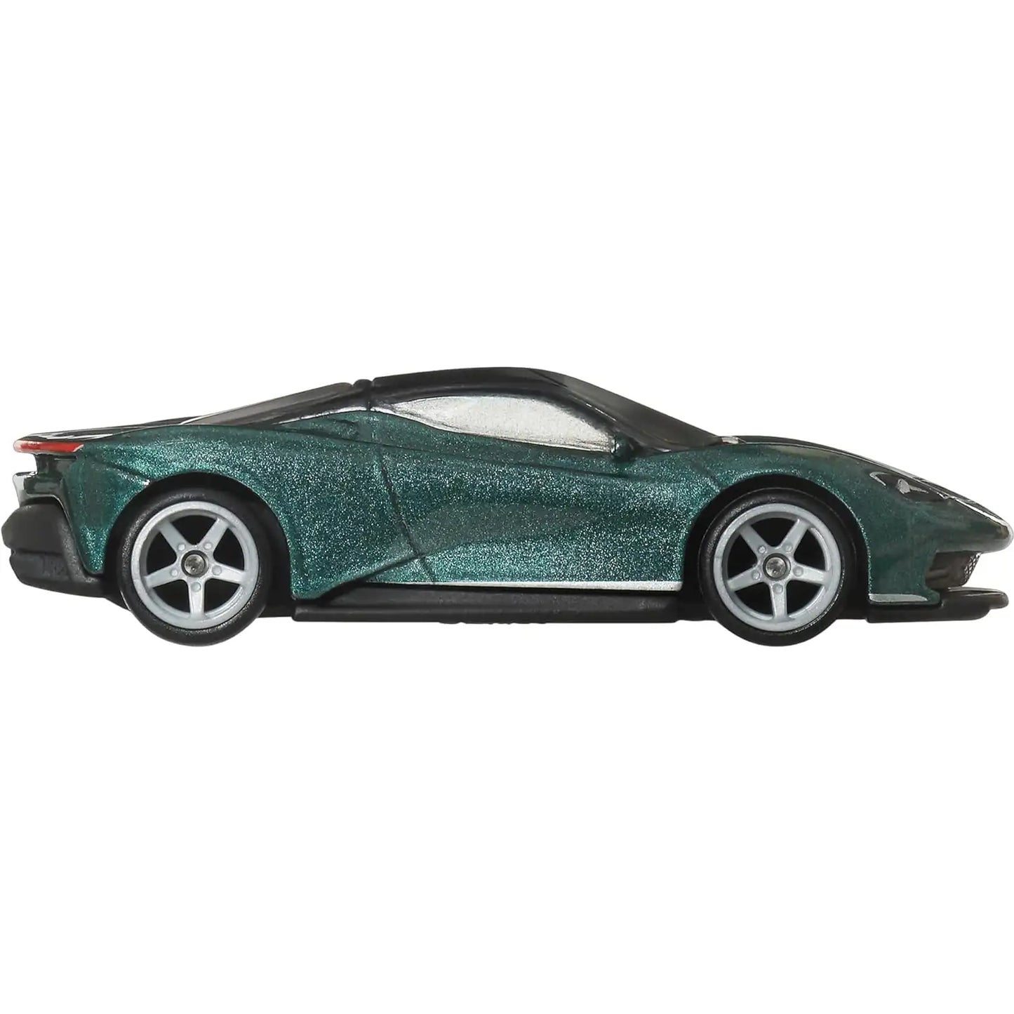 Hot Wheels Car Culture Euro Speed Automobili Pininfarina Battista die-cast with Real Riders wheels and green finish
