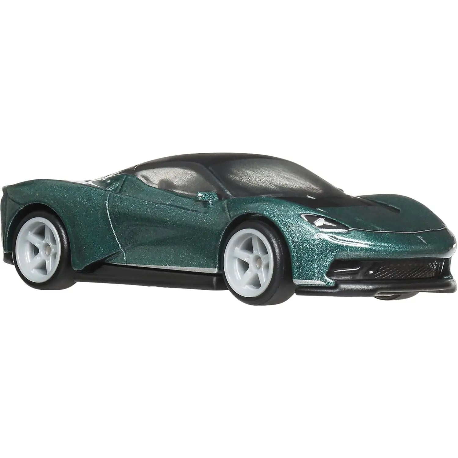 Hot Wheels Car Culture Euro Speed Automobili Pininfarina Battista die-cast with Real Riders wheels and green finish