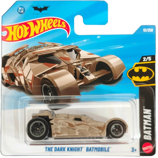 Hot Wheels 1:64 The Dark Knight Batmobile tan Batman Series die-cast model 51/250 2/5 JJJ21 Short Card.
