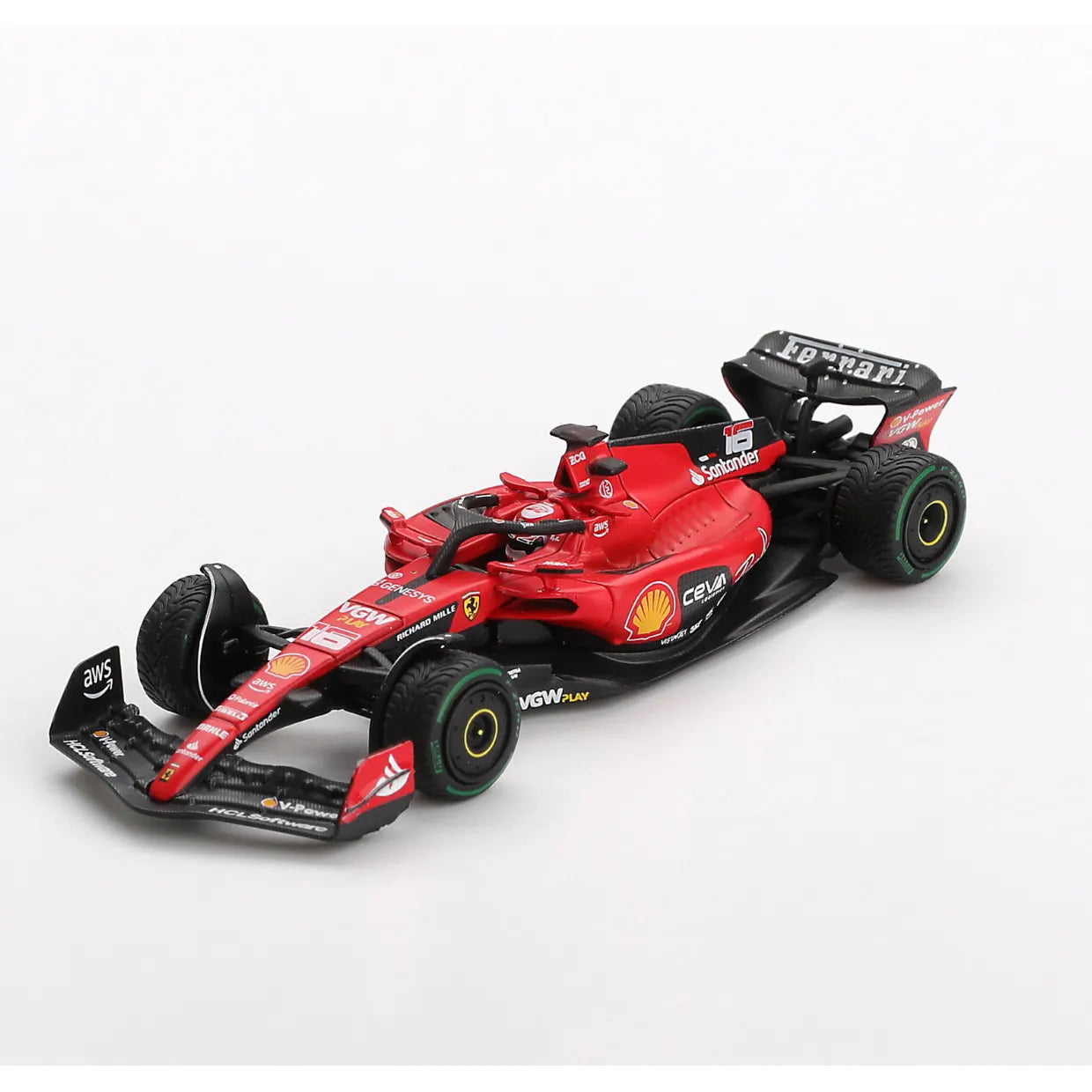 BBR Models 1:64 Ferrari SF23 #16 Charles Leclerc Monaco GP 2023 BBRFER64022