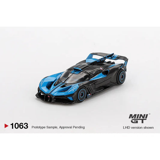 Mini GT 1:64 Bugatti Bolide Presentation die-cast model MGT01063.