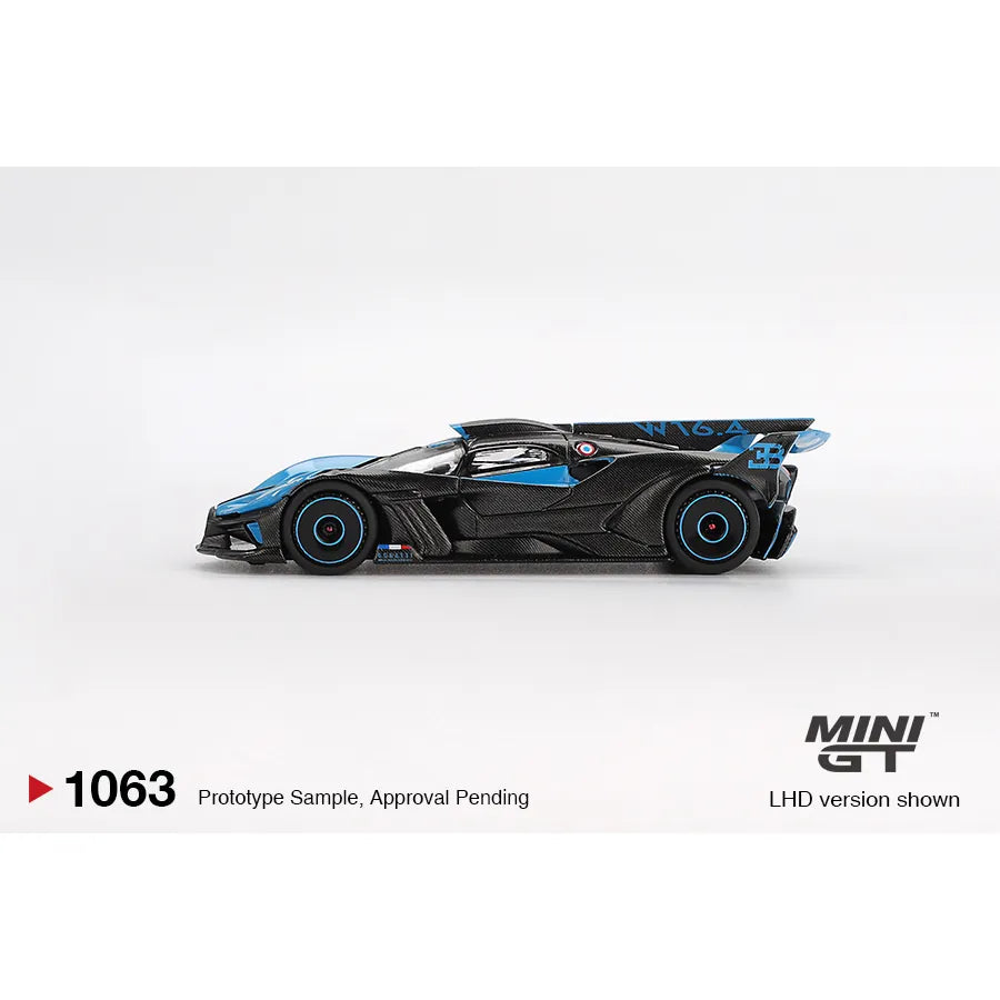 Mini GT 1:64 Bugatti Bolide Presentation die-cast model MGT01063.