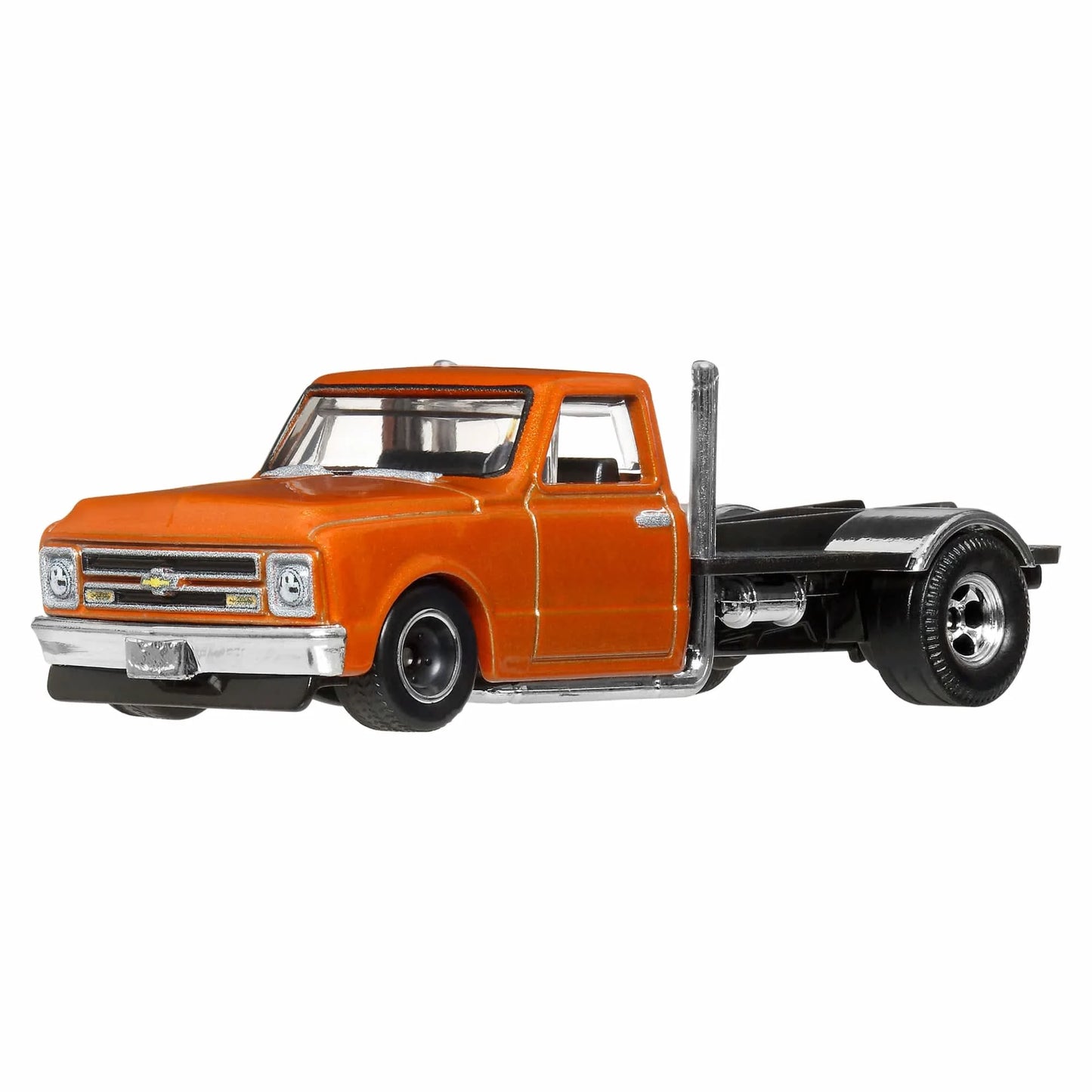 Hot Wheels 1:64 scale 1967 Chevy Custom C-10 Fast & Furious premium die-cast truck with Real Riders wheels.