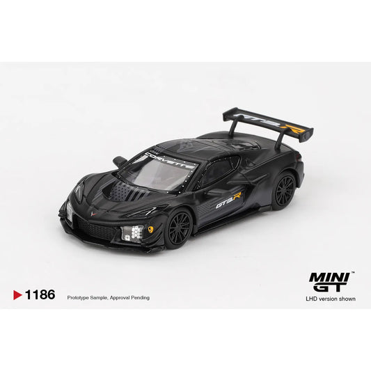 Mini GT 1:64 Chevrolet Corvette Z06 GT3.R Road America Test Car 2025 die-cast racing model car.