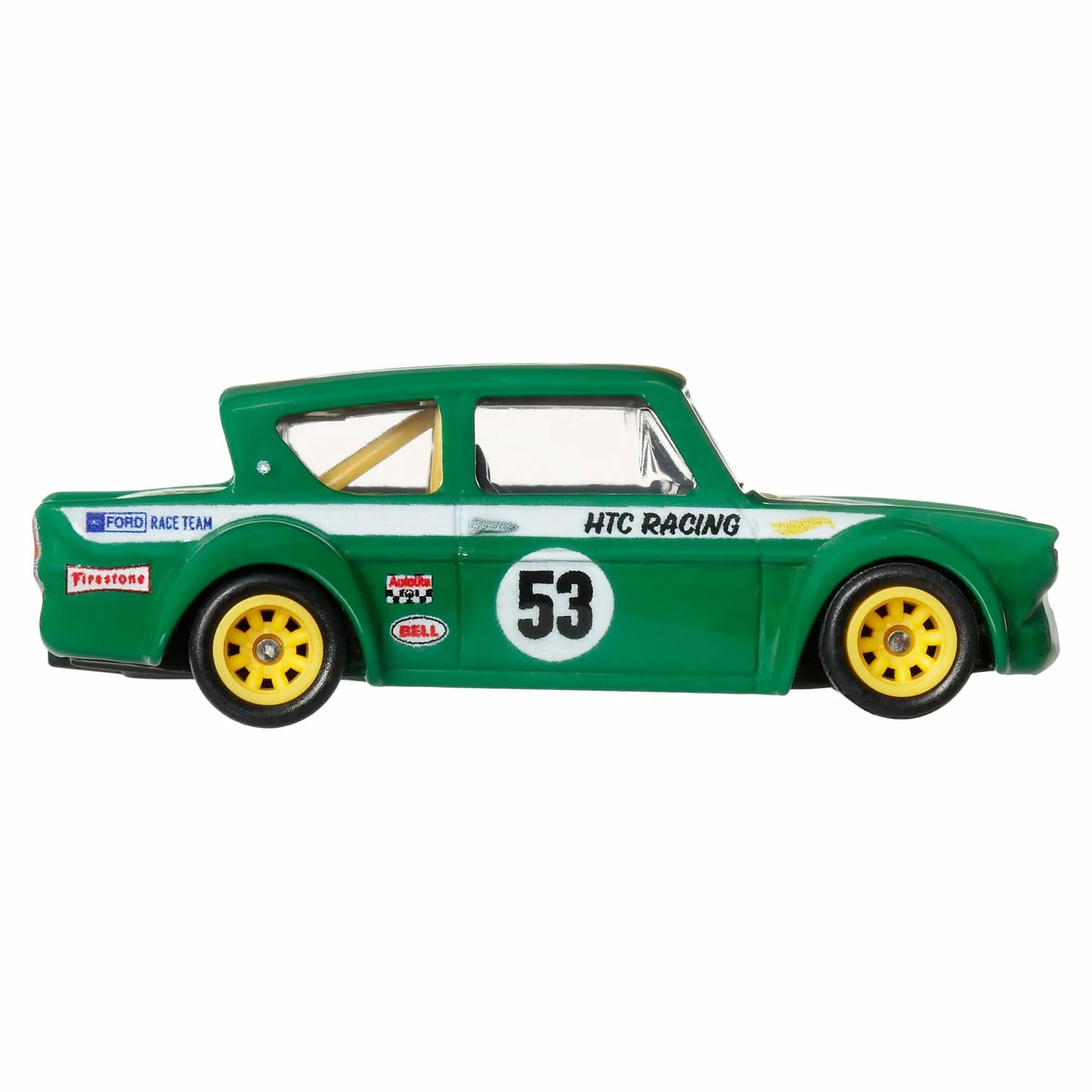 Hot Wheels Premium Car Culture 2-Pack featuring Custom '64 Galaxie 500 and '67 Ford Anglia Racer die-cast vehicles with Real Riders wheels and Metal/Metal chassis.