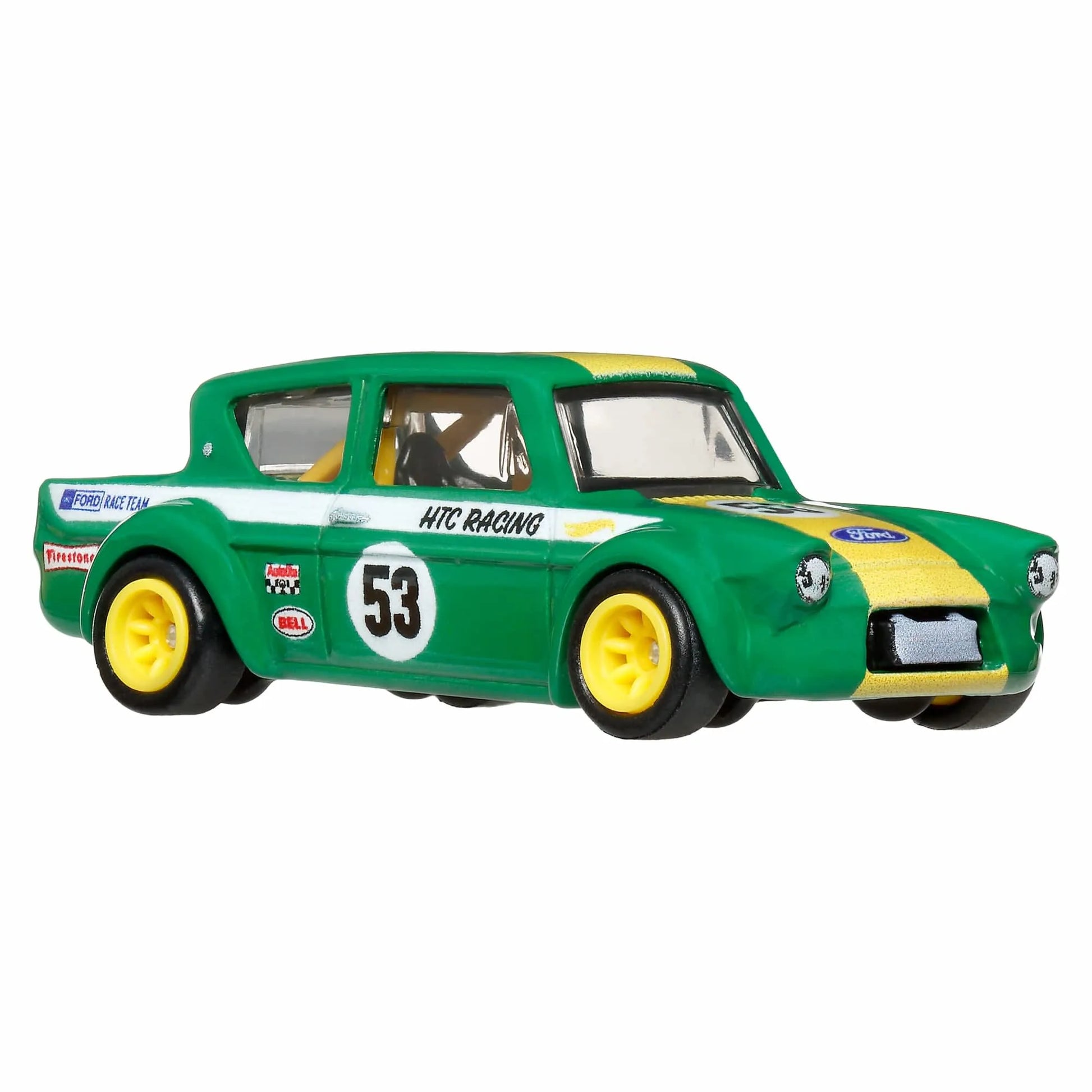 Hot Wheels Premium Car Culture 2-Pack featuring Custom '64 Galaxie 500 and '67 Ford Anglia Racer die-cast vehicles with Real Riders wheels and Metal/Metal chassis.