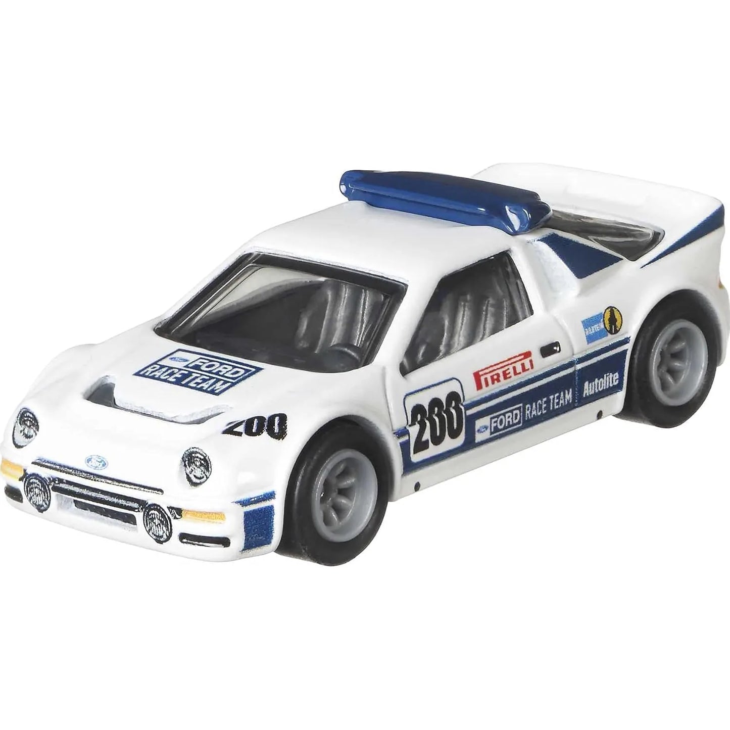 Hot Wheels 1:64 Ford RS200 and Rally Van Team Transport #33 GTT28 FLF56 premium die-cast set.