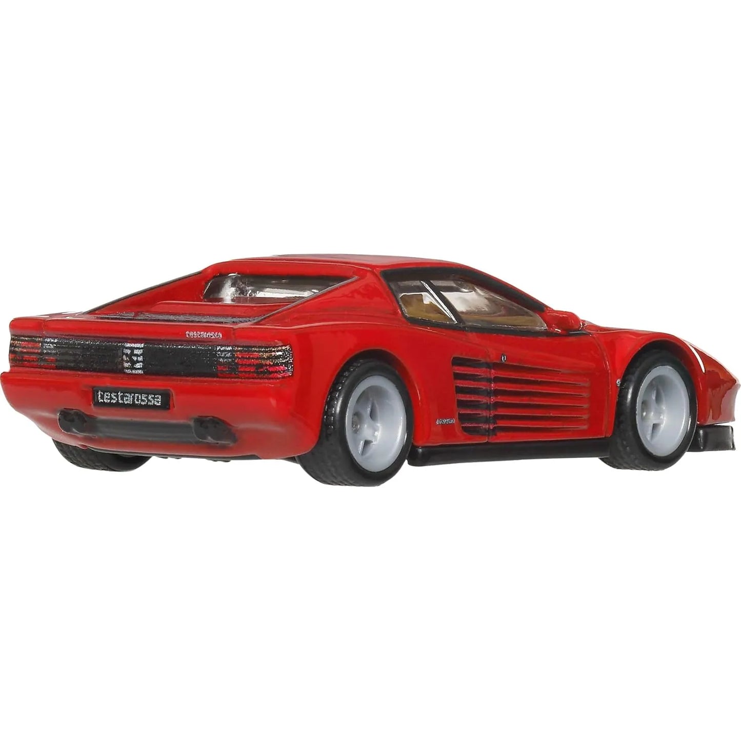Hot Wheels Premium 1:64 Ferrari Testarossa Modern Classics Car Culture die-cast model with Real Riders wheels and premium detailing.