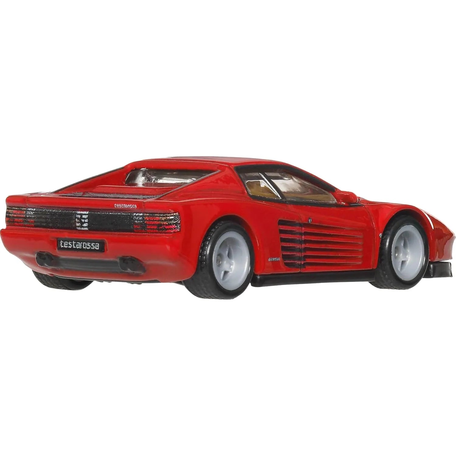 Hot Wheels Premium 1:64 Ferrari Testarossa Modern Classics Car Culture die-cast model with Real Riders wheels and premium detailing.
