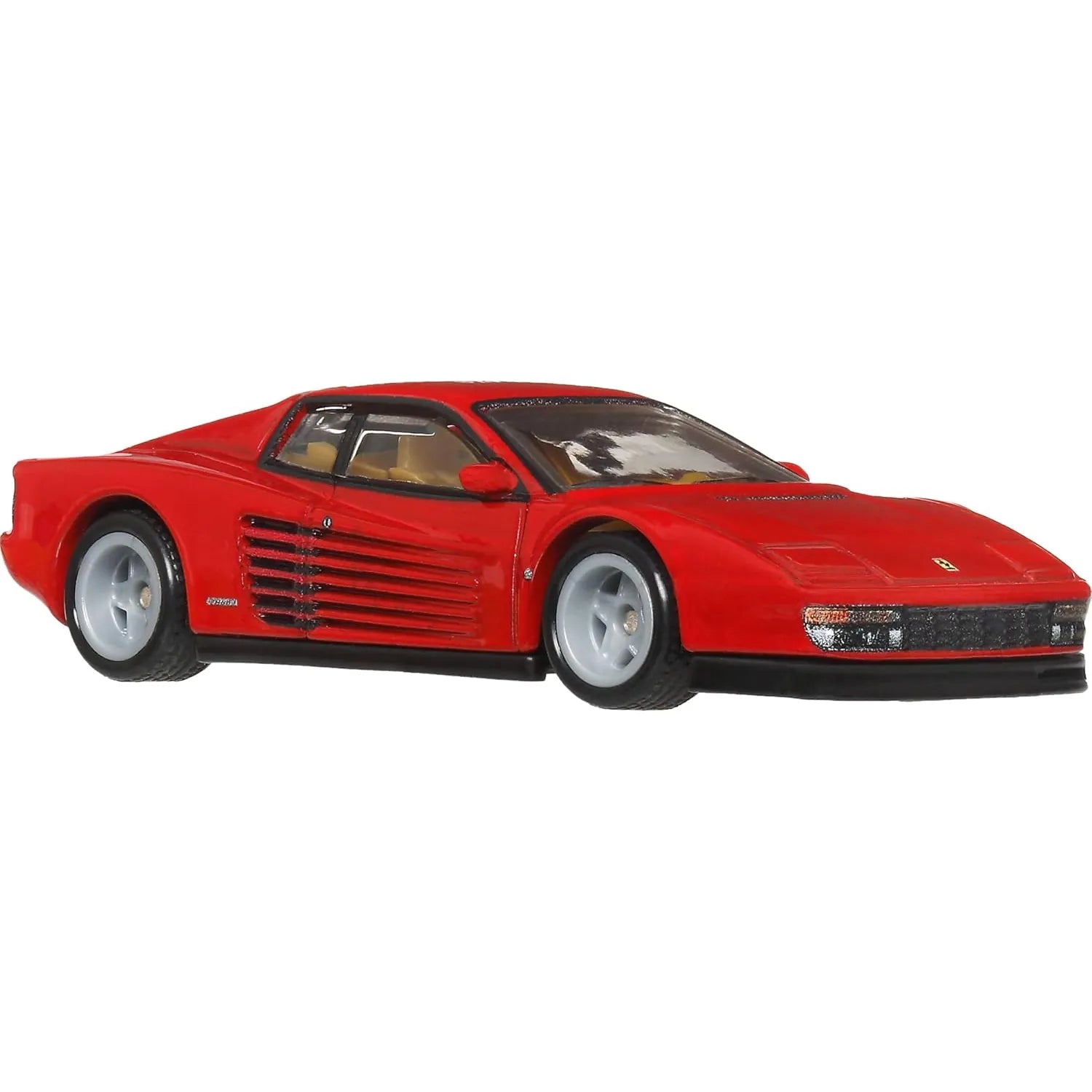 Hot Wheels Premium 1:64 Ferrari Testarossa Modern Classics Car Culture die-cast model with Real Riders wheels and premium detailing.