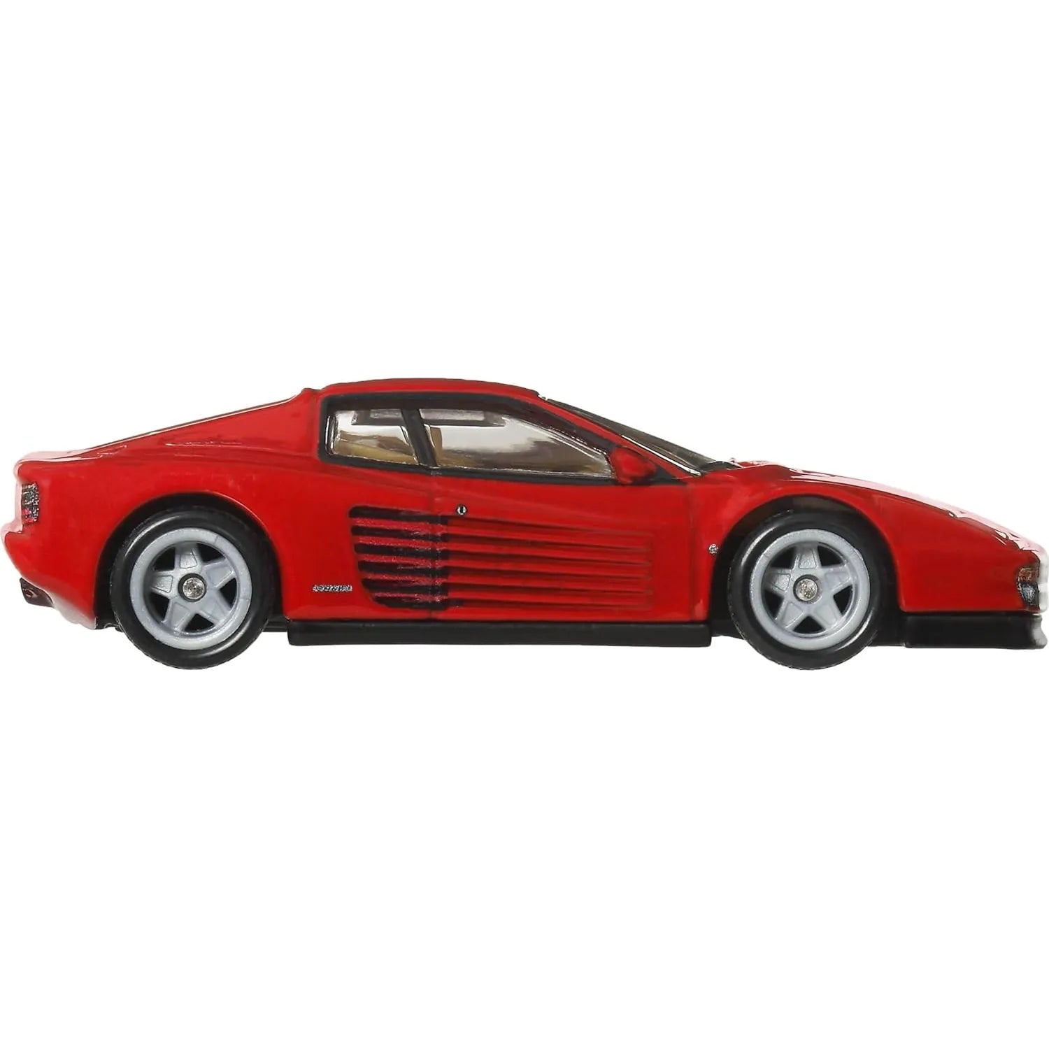 Hot Wheels Premium 1:64 Ferrari Testarossa Modern Classics Car Culture die-cast model with Real Riders wheels and premium detailing.